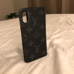 Louis Vuitton Monogram Eclipse IPhone X Folio case